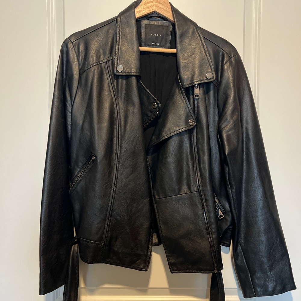 Elodie Black Leather Jacket